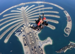 Ace Skydiving Over the Palm Jumeirah, Skydive Dubai, United Arab Emirates (Top View of the Palm Jumeirah)
