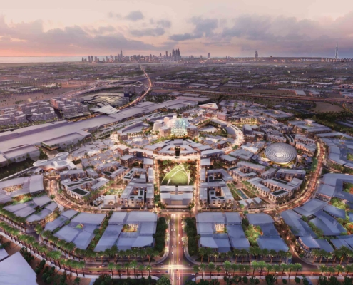 Ariel View of Dubai's World Expo 2020