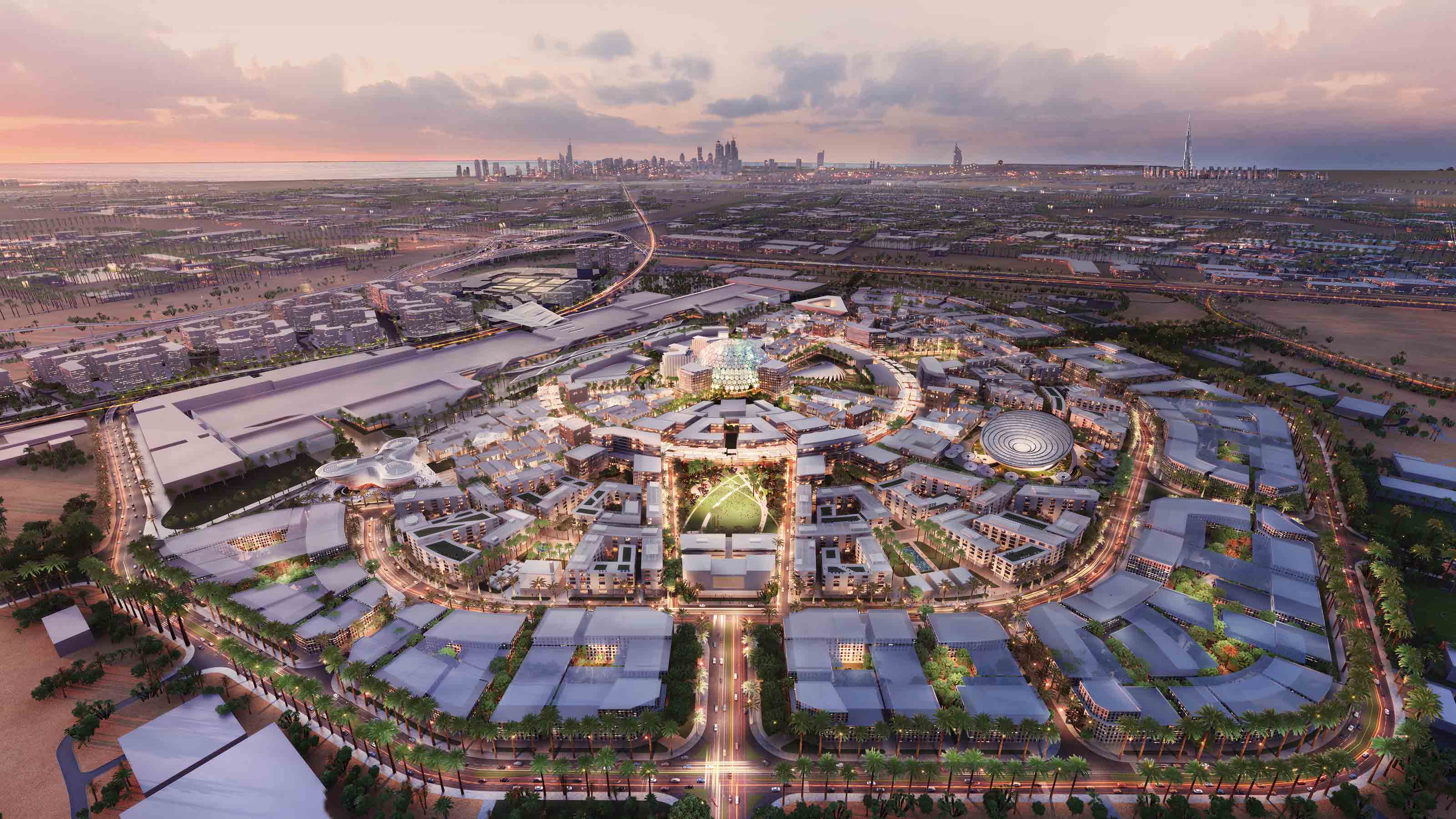 Ariel View of Dubai's World Expo 2020