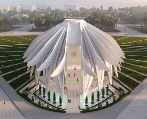 UAE's Falcon Wing Pavilion