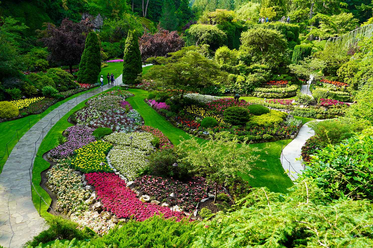 Sunken Garden in The Butchart Gardens, Victoria, Canada