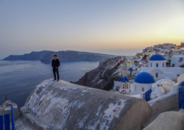 Ace Next to Blue Domes, Santorini, Greece