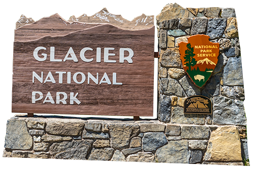 Sign, Glacier National Park, Montana, United States