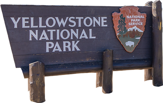 Yellowstone Sign, Yellowstone National Park, Wyoming, United States