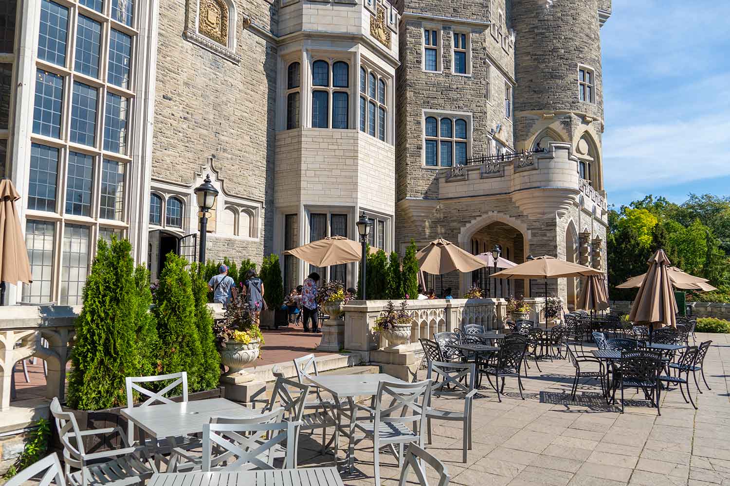 Outdoor Dining Area, Casa Loma, Toronto, Canada