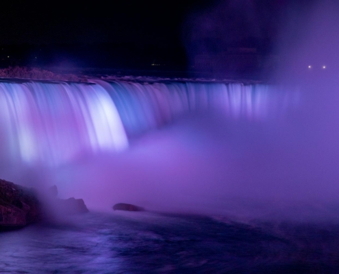 Purple Horseshoe Falls, Ontario, Canada