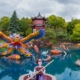 Lake of Legend (Panorama), Montreal Botanical Garden, Montreal, Canada