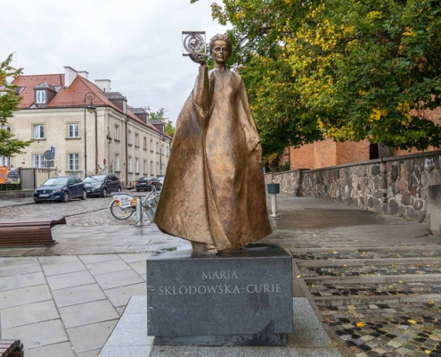 Maria Skłodowska Curie Monument, Warsaw, Poland
