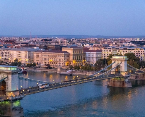 Széchenyi Chain Bridge, Budapest, Hungary