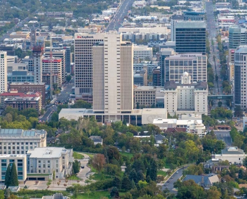 Salt Lake City Skyline, Utah, United States