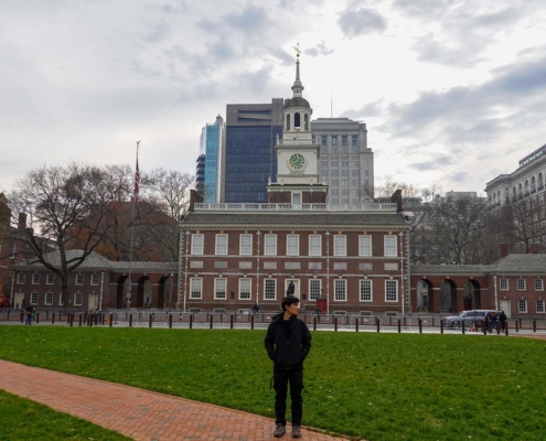 Ace and Independence Hall, Philadelphia, Pennsylvania, United States