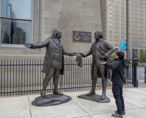 The Bond Bronze Statues, Philadelphia, Pennsylvania, United States