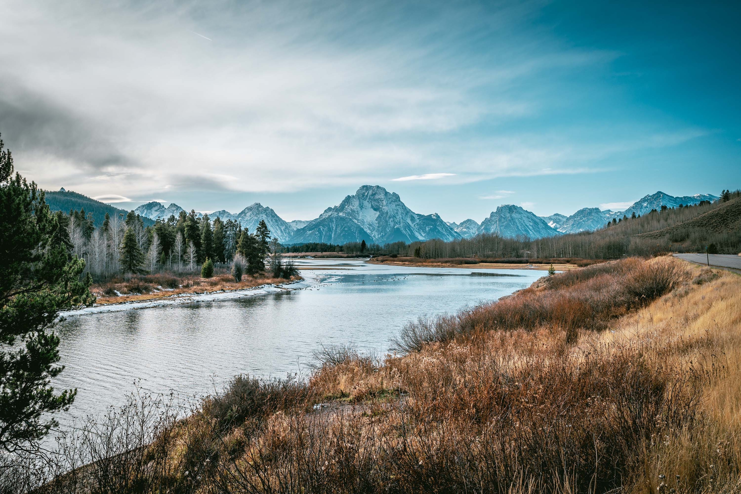 Oxbow Bend, Grand Teton National Park, Wyoming, United States 3000 x 2000